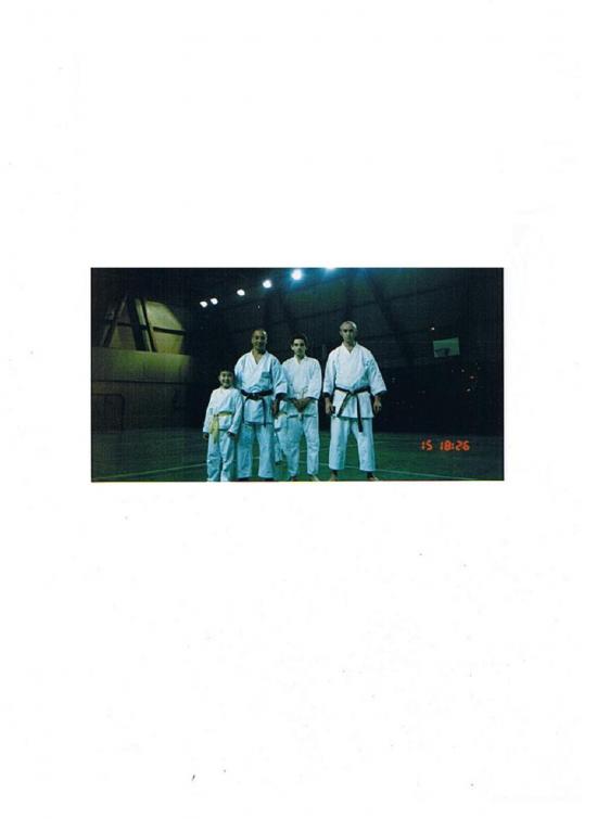 Sensei Nakahashi, Coach Michel et Sensei Jean-luc