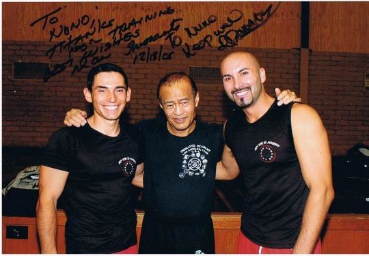 coach Michel Do Lago, guru Dan Inosanto, sifu Robert Parmakovsky